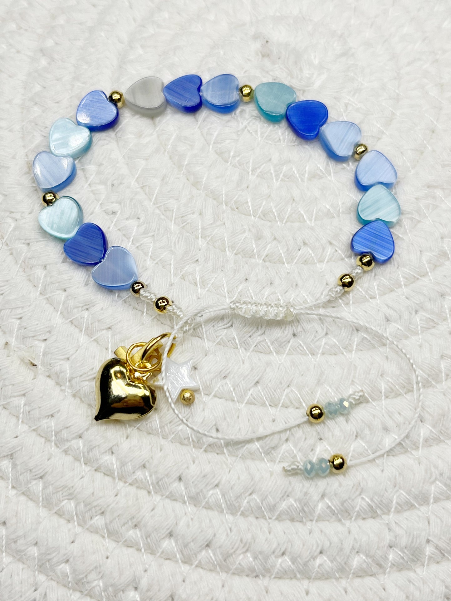Pulsera de Corazones en nacar