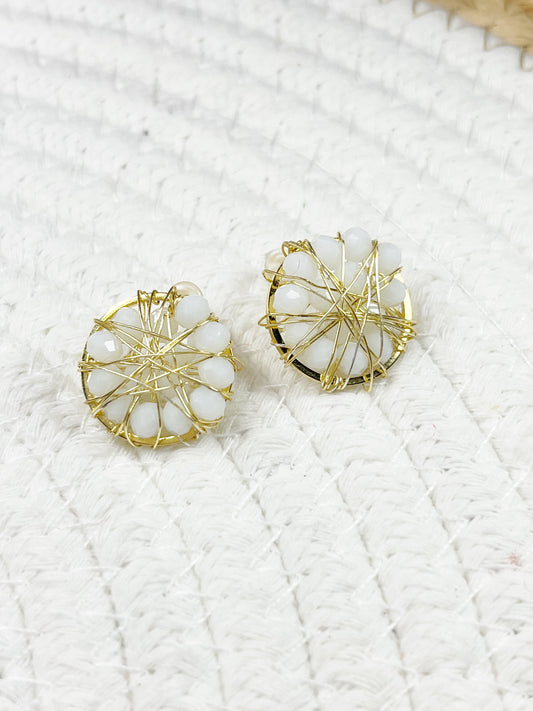 Zarcillo con cristales Rondell atrapasuenos