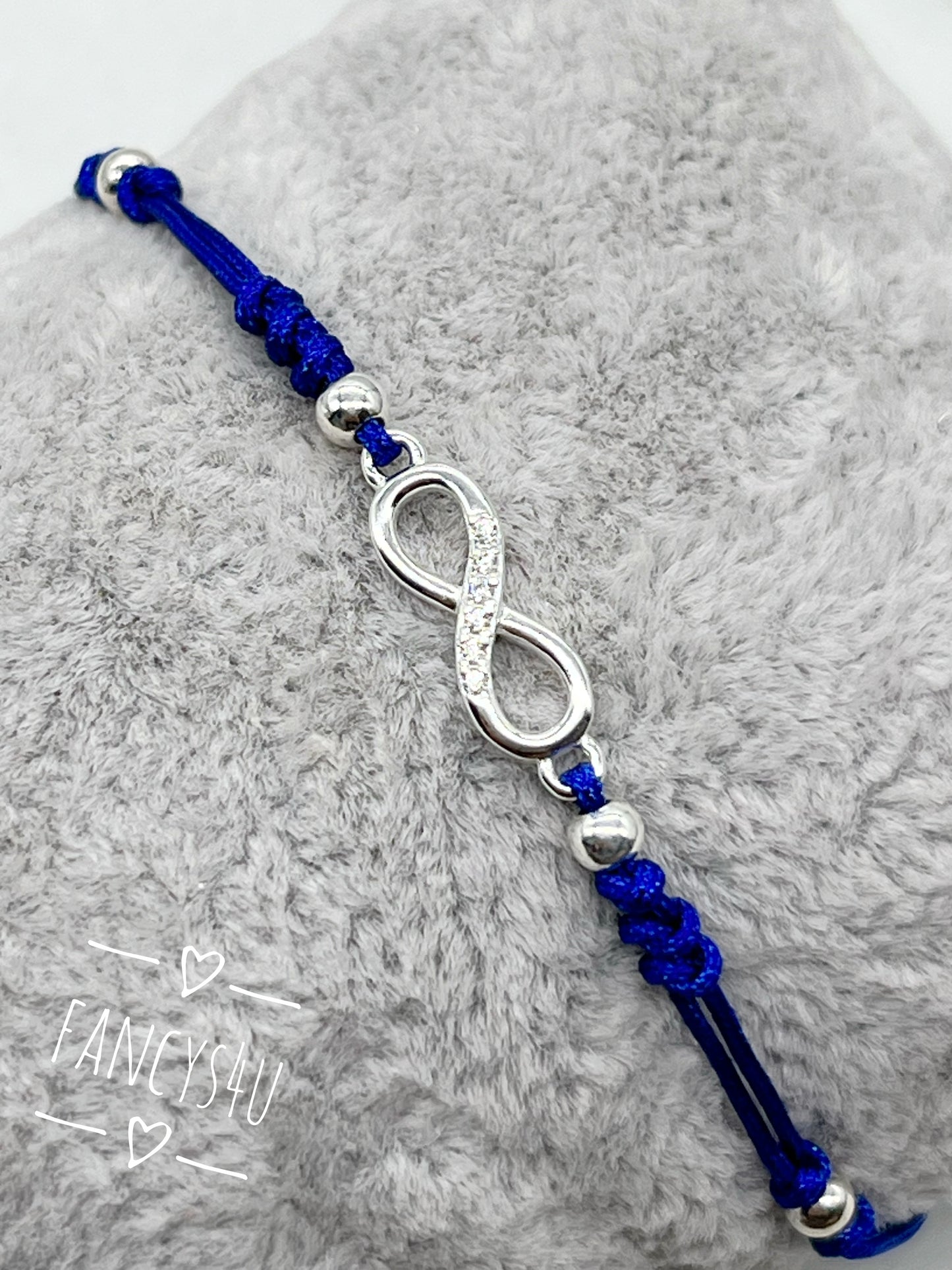 Brazaletes símbolo infinito plata 925 con zirconias