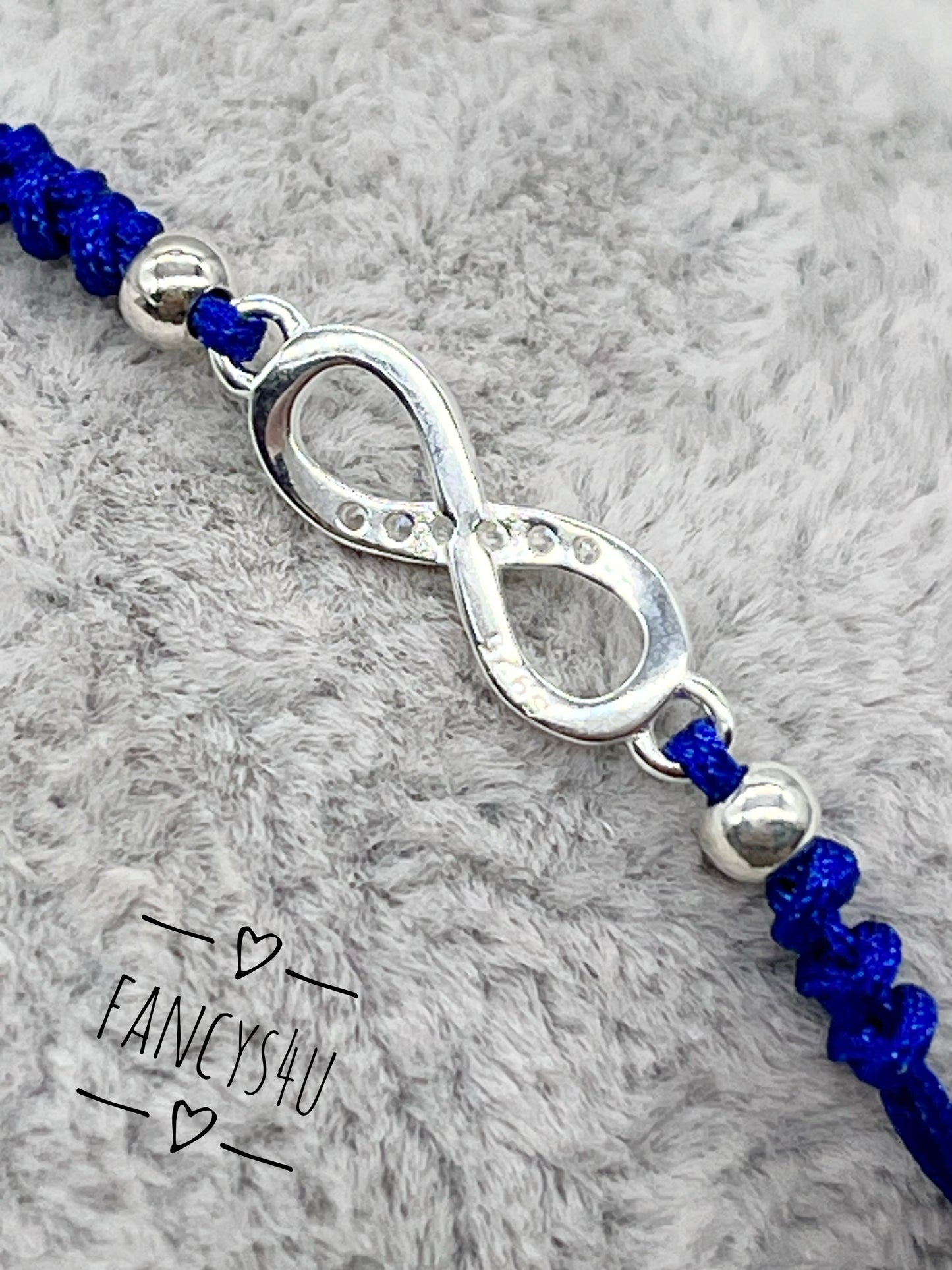 Brazaletes símbolo infinito plata 925 con zirconias