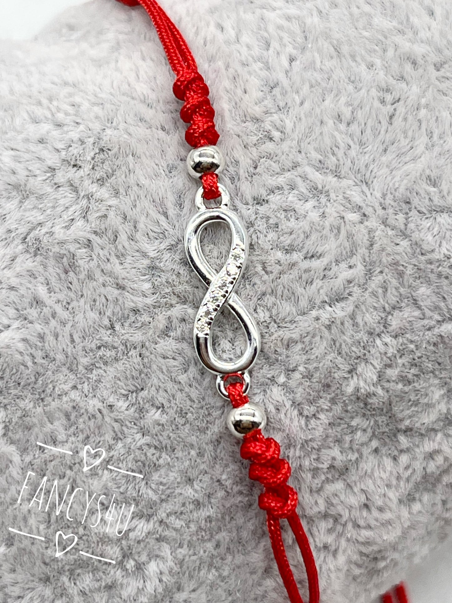 Brazaletes símbolo infinito plata 925 con zirconias