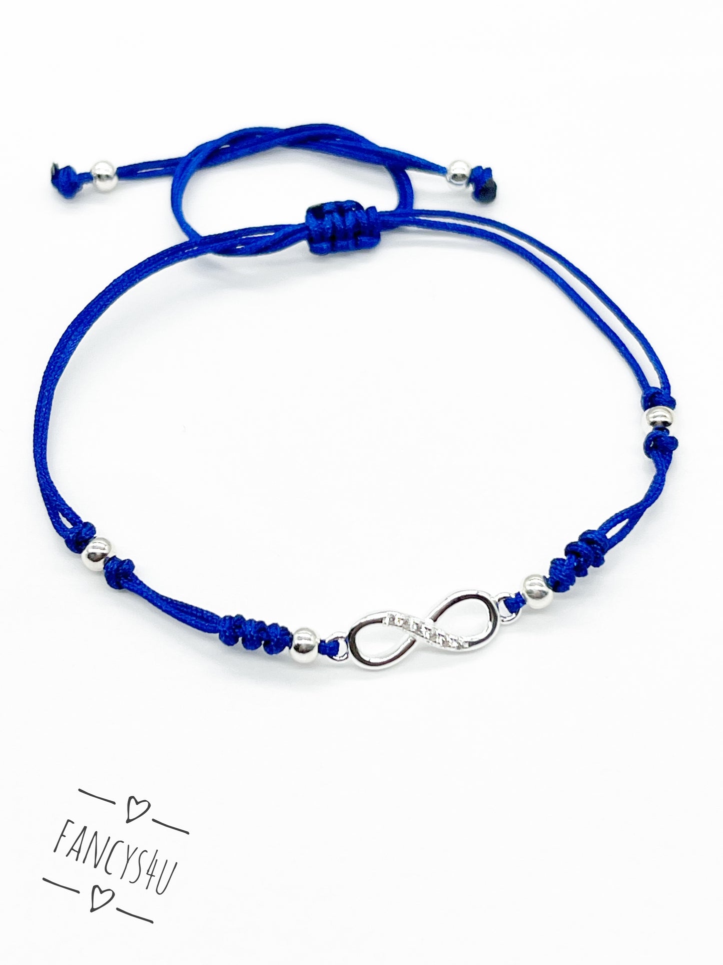 Brazaletes símbolo infinito plata 925 con zirconias