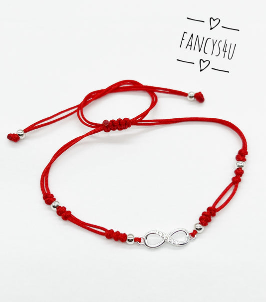 Brazaletes símbolo infinito plata 925 con zirconias